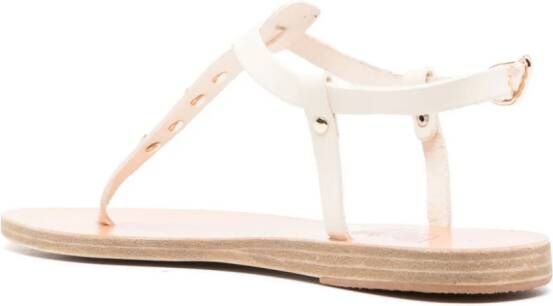 Ancient Greek Sandals Lito Bee leren sandalen Wit