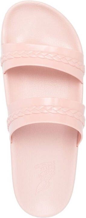 Ancient Greek Sandals Meli slippers met dubbele bandjes Roze