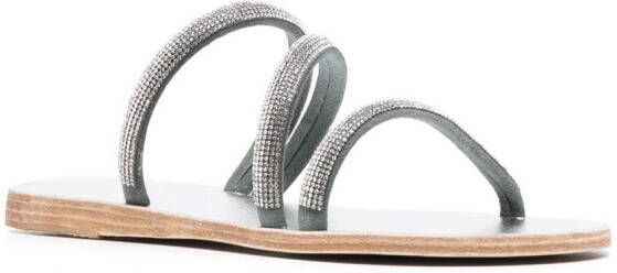 Ancient Greek Sandals Metallic sandalen Zilver