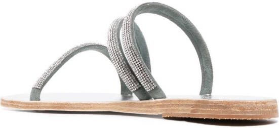 Ancient Greek Sandals Metallic sandalen Zilver