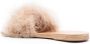 Ancient Greek Sandals Mia Marabu sandalen met veren Beige - Thumbnail 3