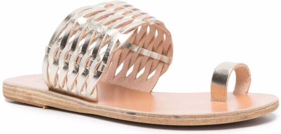 Ancient Greek Sandals Muiltjes met metallic-effect Goud