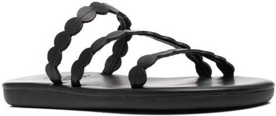 Ancient Greek Sandals Oceanis leren sandalen Zwart