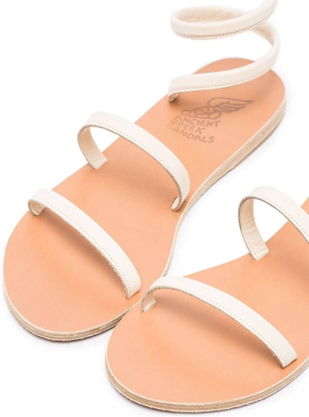Ancient Greek Sandals Ofis sandalen met enkelbandje Beige