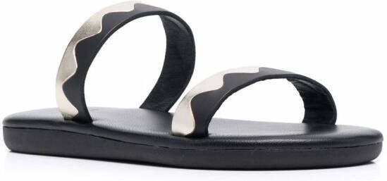 Ancient Greek Sandals Paralia leren sandalen Zwart