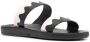 Ancient Greek Sandals Paralia leren slippers Zwart - Thumbnail 2