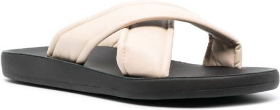 Ancient Greek Sandals Paris leren slippers Beige