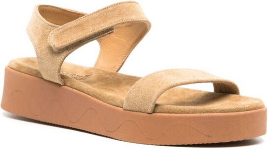 Ancient Greek Sandals Salamina suède sandalen Beige