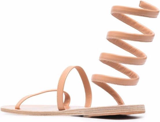 Ancient Greek Sandals Sandalen met enkelbandje Beige