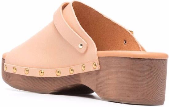 Ancient Greek Sandals Sandalen met gesp Beige