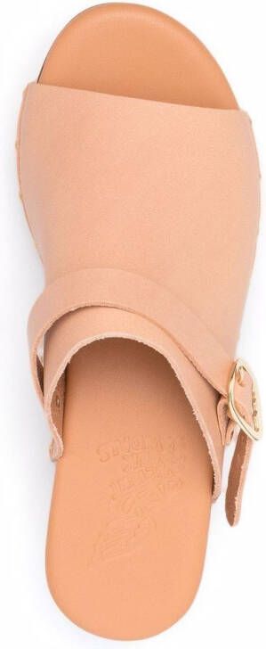 Ancient Greek Sandals Sandalen met gesp Beige