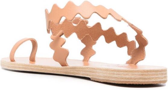 Ancient Greek Sandals Sandalen met gewelfde afwerking Beige