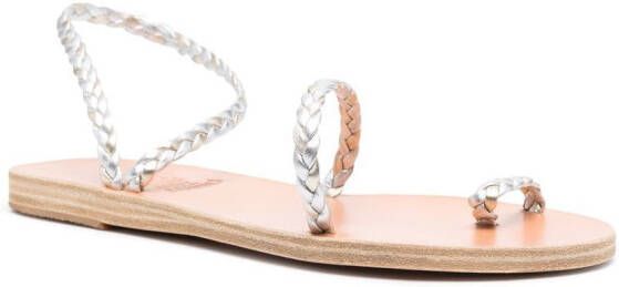 Ancient Greek Sandals Sandalen met open neus Zilver