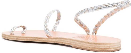 Ancient Greek Sandals Sandalen met open neus Zilver