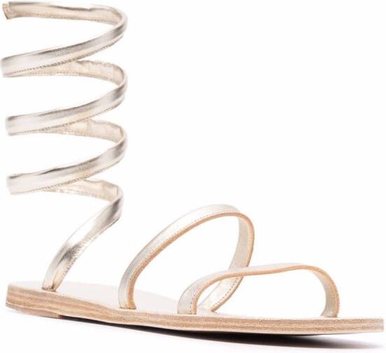 Ancient Greek Sandals Sandalen met wikkelbandjes Beige