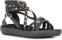 Ancient Greek Sandals Satira sandalen Zwart - Thumbnail 2