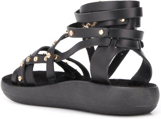 Ancient Greek Sandals Satira sandalen Zwart