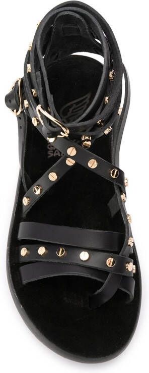 Ancient Greek Sandals Satira sandalen Zwart