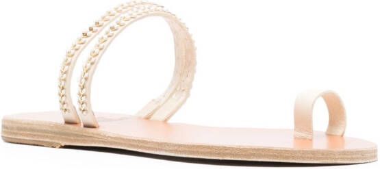 Ancient Greek Sandals Slippers met open neus Wit