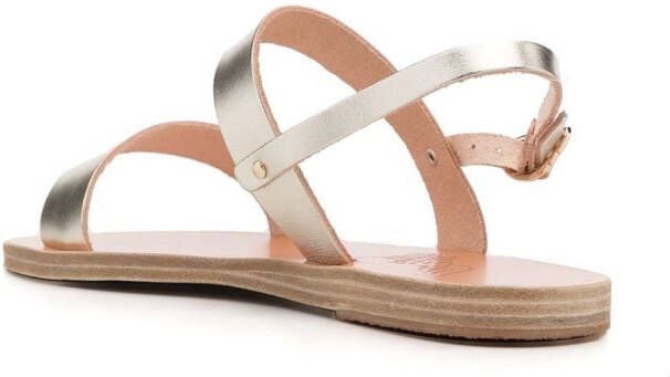 Ancient Greek Sandals Slingback sandalen met open neus Goud