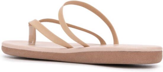 Ancient Greek Sandals Teenslippers met logo Beige