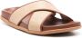 Ancient Greek Sandals Thais slippers met basket weving Beige - Thumbnail 2