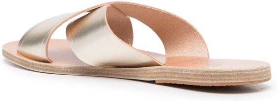 Ancient Greek Sandals Thais metallic sandalen Bruin