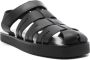 Ancient Greek Sandals Tilemachos leren sandalen Zwart - Thumbnail 2