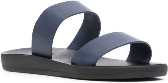 Ancient Greek Sandals Ulysses Comfort leren sandalen Blauw