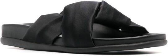 Ancient Greek Sandals Whitney slippers met open neus Zwart