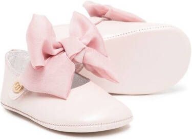 ANDANINES Leren ballerina's Roze