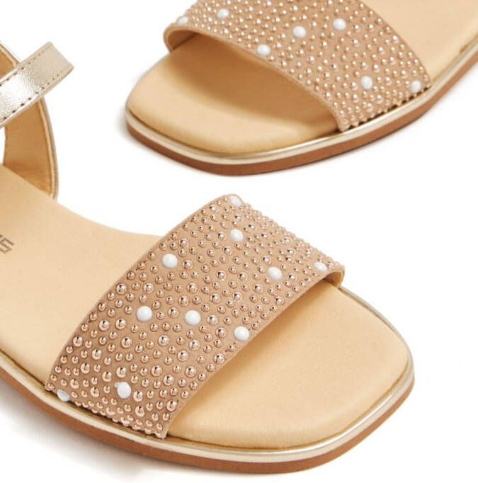 ANDANINES Sandalen verfraaid met studs Goud