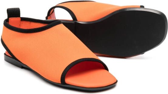 Andrea Montelpare Sandalen met contrasterende afwerking Oranje