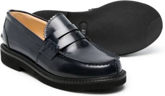 Andrea Montelpare Leren loafers Blauw