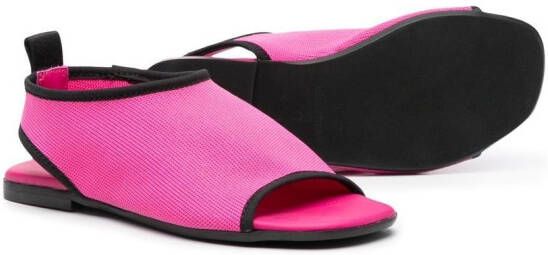 Andrea Montelpare Sandalen met contrasterende afwerking Roze