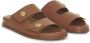 ANINE BING Ella leren slippers Bruin - Thumbnail 2