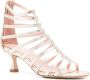 Anna F. Leren sandalen Goud - Thumbnail 2