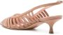 Anna F. 58mm leren pumps Beige - Thumbnail 3