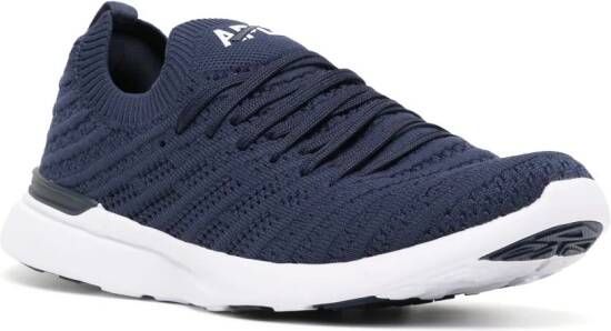 APL: ATHLETIC PROPULSION LABS TechLoom Wave logo-patch sneakers Blauw