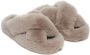 Apparis Biba slippers met imitatiebont Grijs - Thumbnail 2