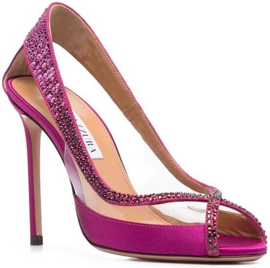 Aquazzura Maeve pumps verfraaid met kristallen Roze