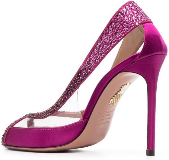 Aquazzura Maeve pumps verfraaid met kristallen Roze