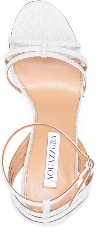 Aquazzura Glitter sandalen Zilver