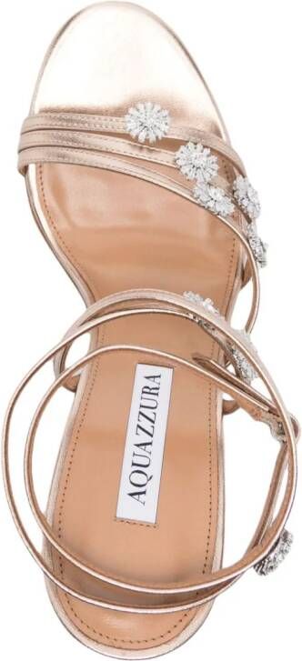 Aquazzura Leren sandalen Metallic