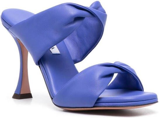 Aquazzura Leren sandalen Blauw