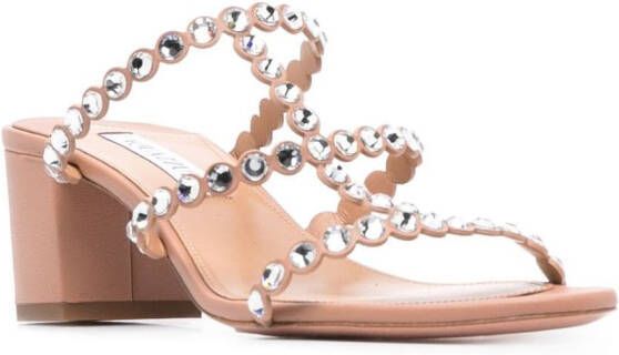 Aquazzura Sandalen met open neus Beige