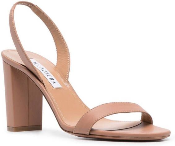 Aquazzura Leren sandalen Beige
