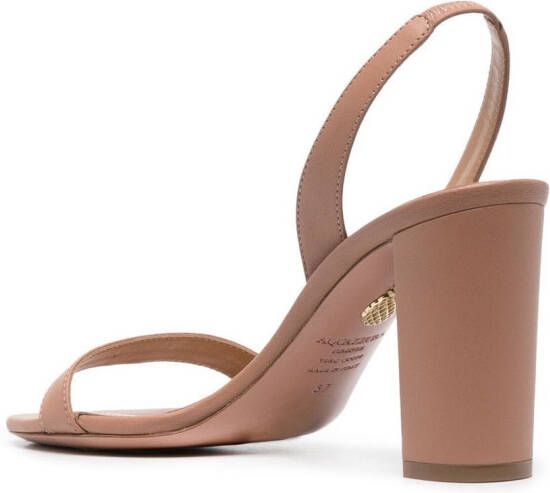 Aquazzura Leren sandalen Beige