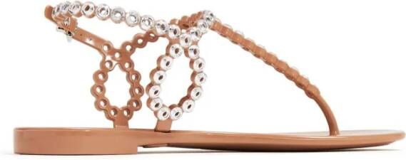 Aquazzura Almost Bare sandalen verfraaid met kristallen Roze