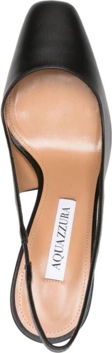 Aquazzura Amore leren pumps Zwart